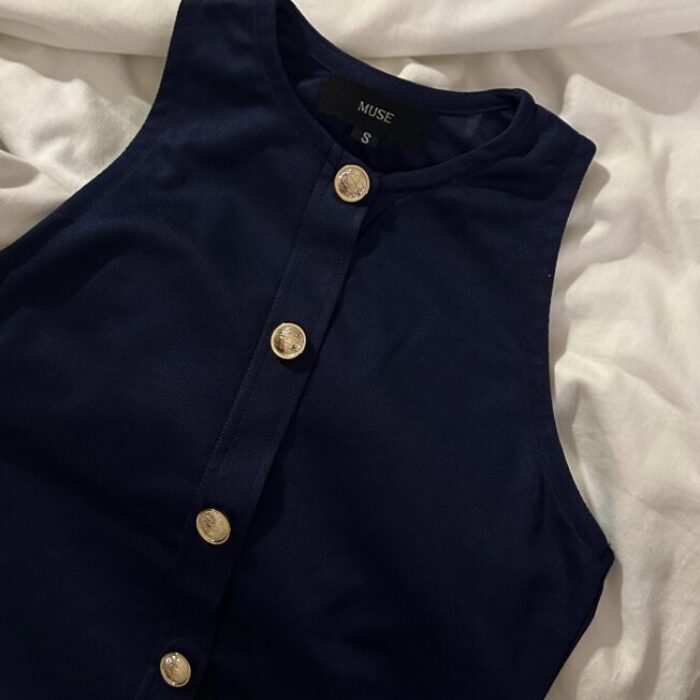 Navy Suit Vest