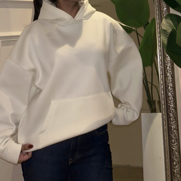 Ivory Fleece Hoodie
