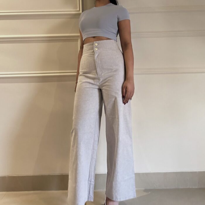 High Waisted Pant (Grey)